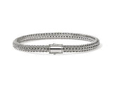 Icon Silver 5mm Extra Small Bracelet with Pusher Clasp Sz M by John Hardy