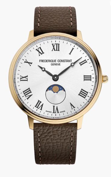 Men's Quartz Classics Moneta Moonphase Watch by Frederique