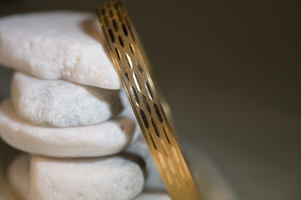 Estate Bolywood bangle 18k yellow gold