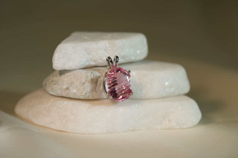 Fantasy Cut Pink Tourmaline Necklace