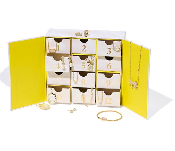 12 Days of Joy Gold Plated Bestsellers Box by Kendra Scott