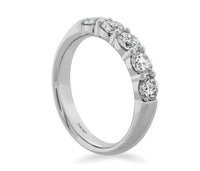 18K White Gold Signature 5 Stone 1.05cttw VS G-H Diamond Band by Hearts on Fire
