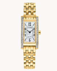 Ladies Eco Drive Petite Palidoro MOP Dial Gold-Tone Watch