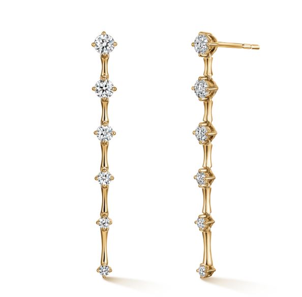 Cascade 1.03cttw VS G-H Diamond Station Earrings by Hearts on Fire