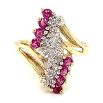 Estate Ruby Bypass Ring