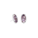 Ellie Silver Plated Earrings in Purple Amethyst by Kendra Scott