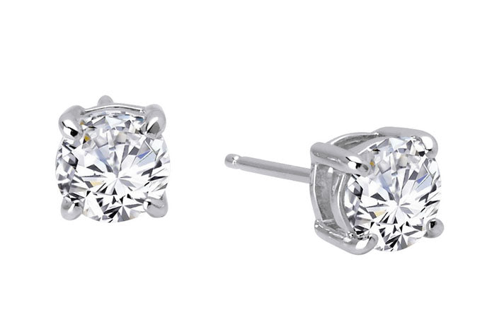 Sterling Silver 2.50cttw Simulated Diamond Stud Earrings by Lafonn