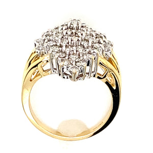 Estate Diamond Waterfall Ring