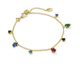 Cailin Gold Plated Multi Mix Delicate Chain Bracelet by Kendra Scott