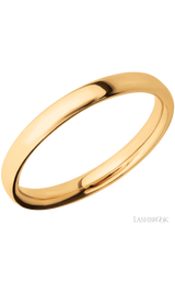 3 mm wide Ultra Comfort (our most comfortable profile) 14K Yellow Gold band.