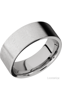 8 mm wide Flat Cobalt Chrome band.
