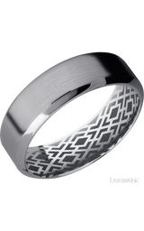 7 mm wide High Bevel Tantalum band.
