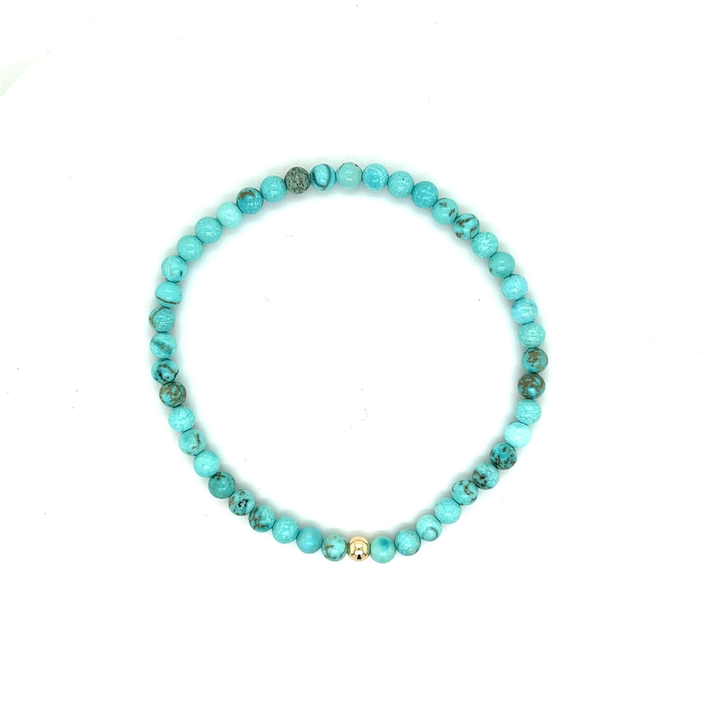 Blue Howlite Bracelet 4mm by Dee Berkley