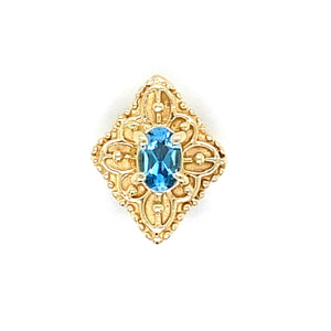 Estate Blue Topaz Slide