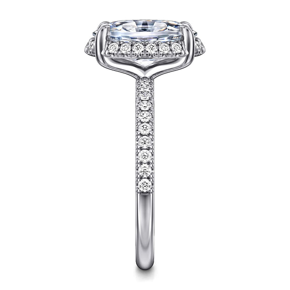14K White Gold 0.30cttw SI2 G-H Diamond Semi-Mount Engagement Ring by Gabriel