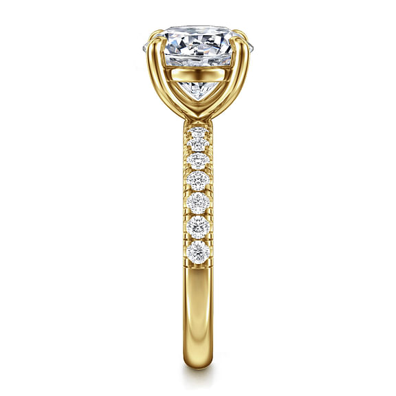 Winslow - 14K Yellow Gold Round Diamond Engagement Ring