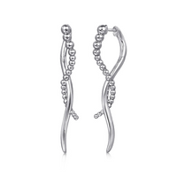 Sterling Silver Bujukan Drop Earrings