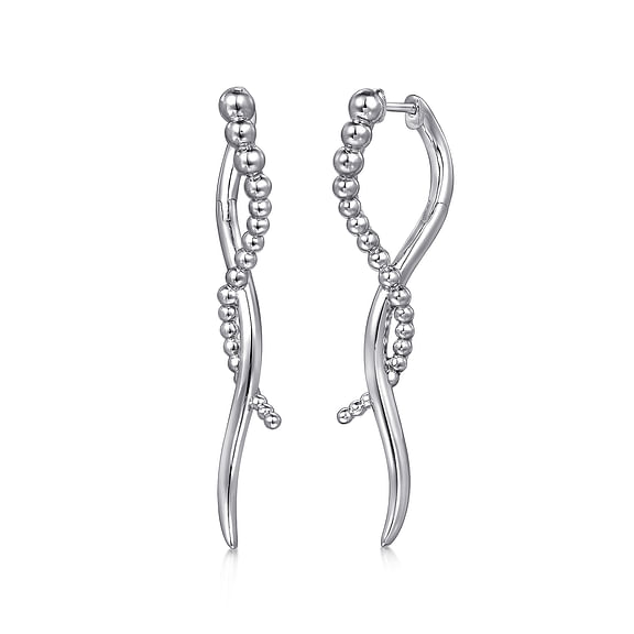 Sterling Silver Bujukan Drop Earrings