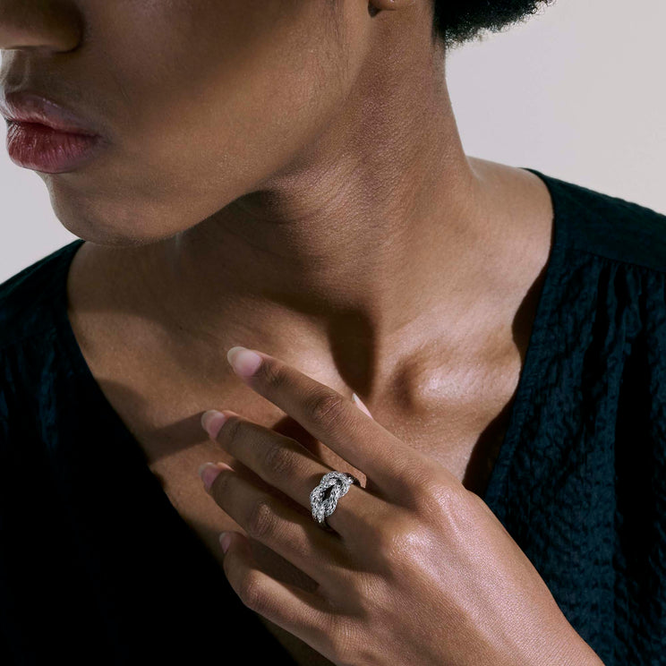 Love Knot Silver Chain Ring by John Hardy