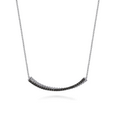 Black Spinel Bujukan Bar Necklace