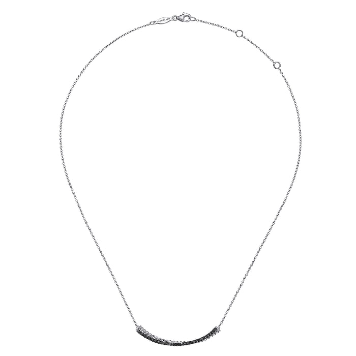Black Spinel Bujukan Bar Necklace