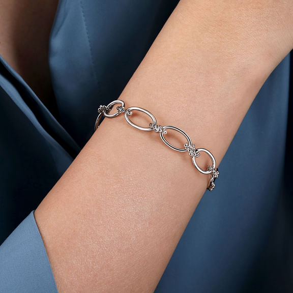 Sterling Silver Bujukan Link Bracelet