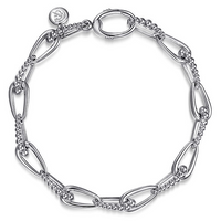 Sterling Silver Bujukan Link Chain Bracelet