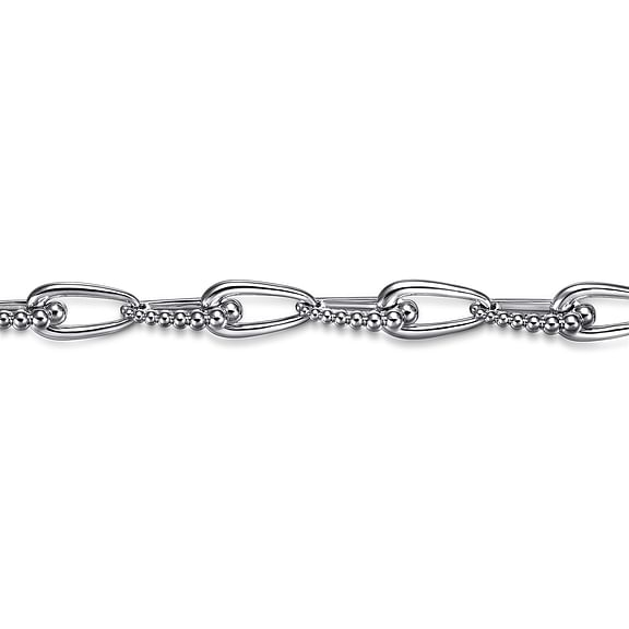 Sterling Silver Bujukan Link Chain Bracelet