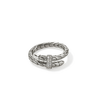 Spear Sterling Silver Diamond Pave Ring by John Hardy