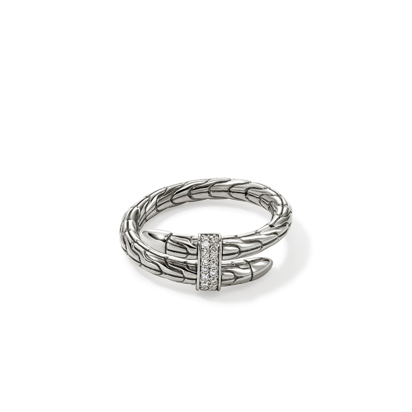 Spear Sterling Silver Diamond Pave Ring by John Hardy