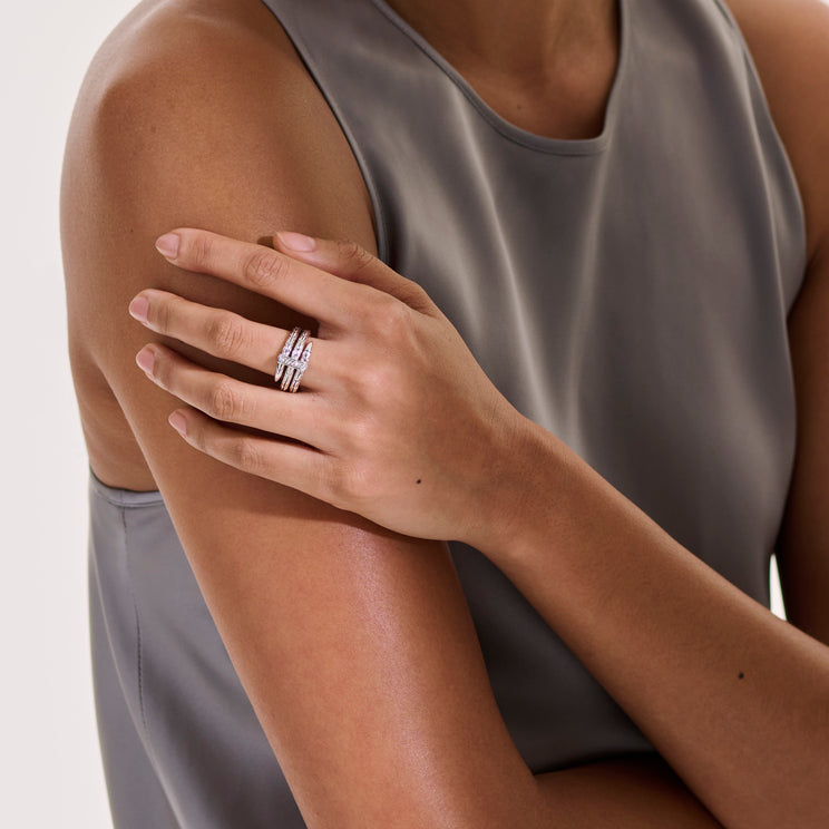 Spear Diamond Pave Double Wrap Ring by John Hardy