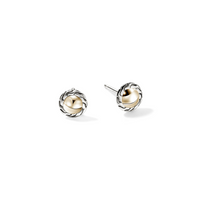 JH Essentials 14K Gold & Silver 7mm Stud Earrings by John Hardy