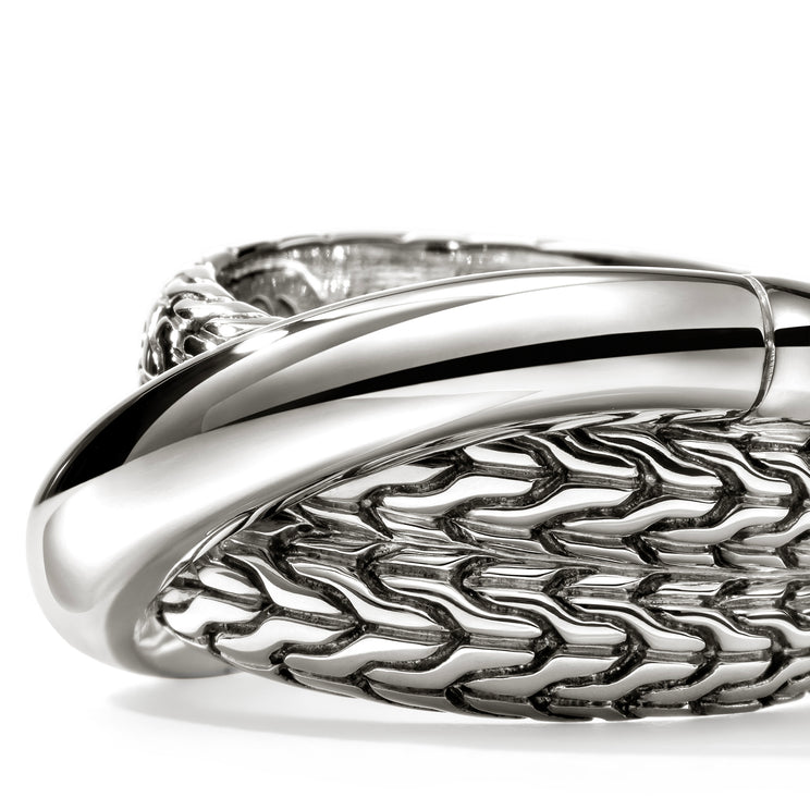 JH Essentials Silver Crossover Ring by John Hardy