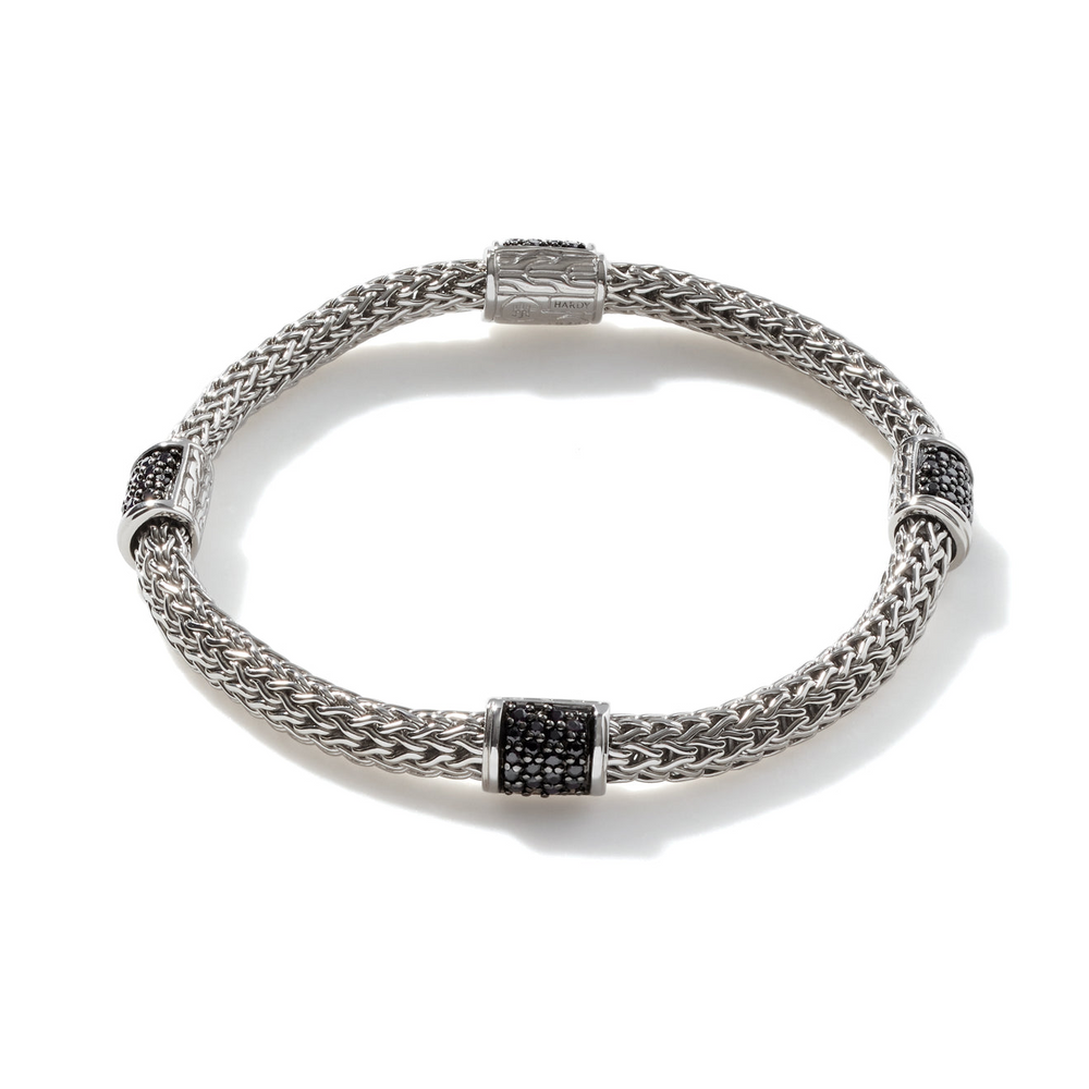 Icon Extension Silver Lava Four Station Chain Bracelet by John Hardy