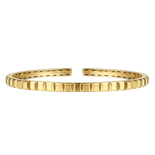 14K Yellow Gold Split Bangle Bracelet by Gabriel