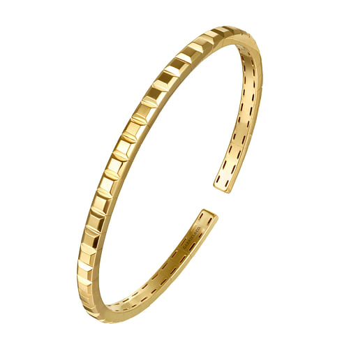 14K Yellow Gold Split Bangle Bracelet by Gabriel