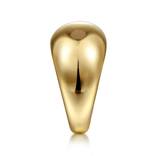 14K Yellow Gold High Polished Dome Ring by Gabriel