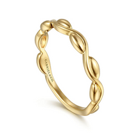 14K Yellow Plain Gold Stackable Ladies Ring by Gabriel