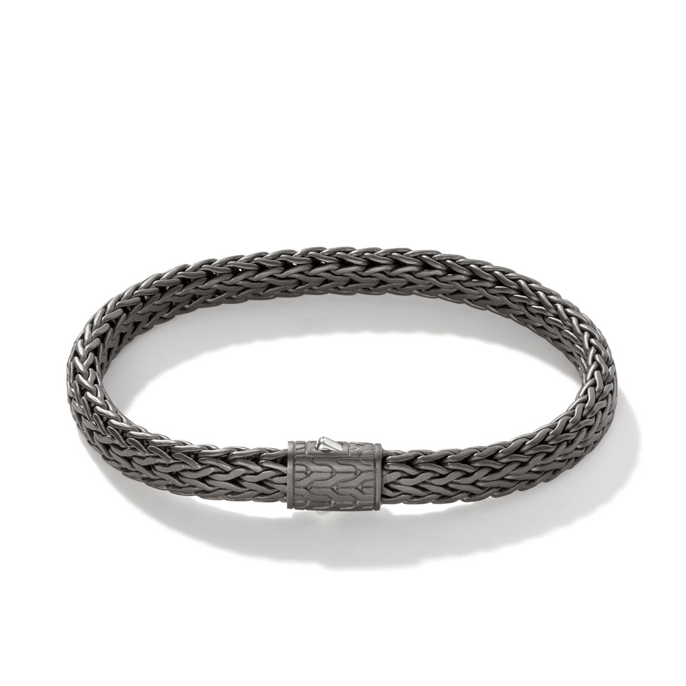 Icon Silver Small Flat Chain Bracelet by John Hardy