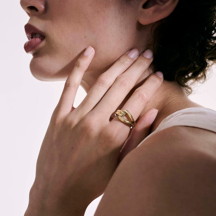 Surf 14K Gold Ring by John Hardy
