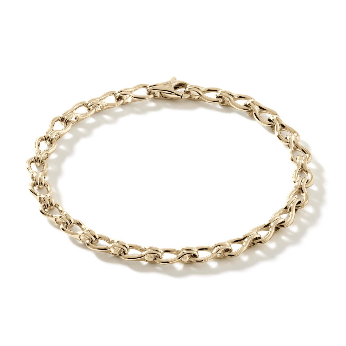 Surf 14K Gold Link Bracelet with Lobster Clasp by John Hardy