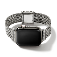 Silver Diamond Pave Smart Watch Strap by John Hardy
