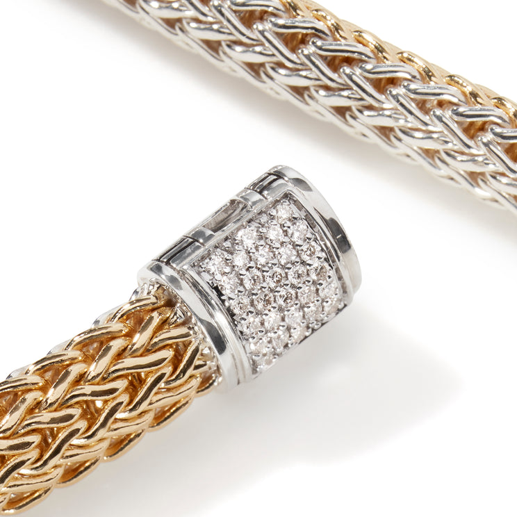 Icon 18K Gold & Silver Diamond Reversible Bracelet by John Hardy