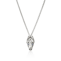 Naga Silver Pendant with Blue Sapphire Eyes by John Hardy