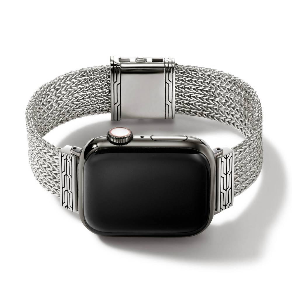 Sterling Silver 12mm Smart Watch Strap by John Hardy