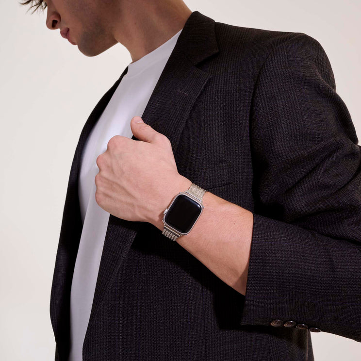 Sterling Silver 12mm Smart Watch Strap by John Hardy