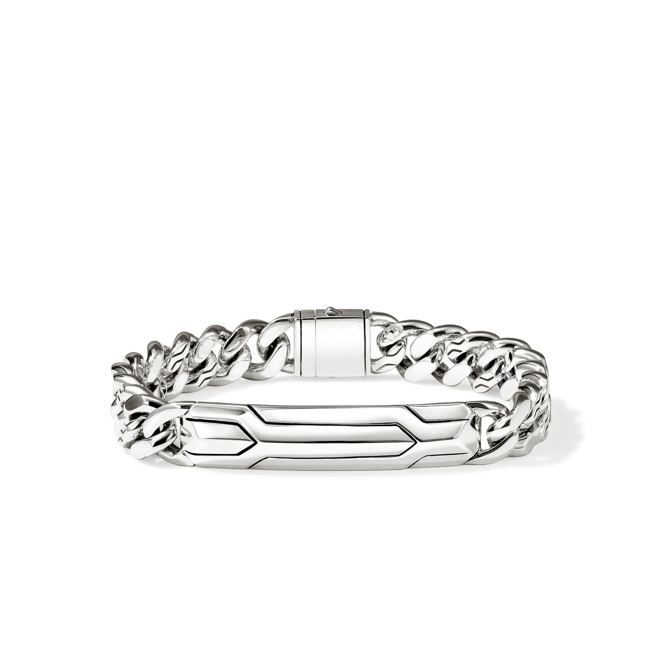 Icon 50 Silver Curb Link Station Bracelet by John Hardy