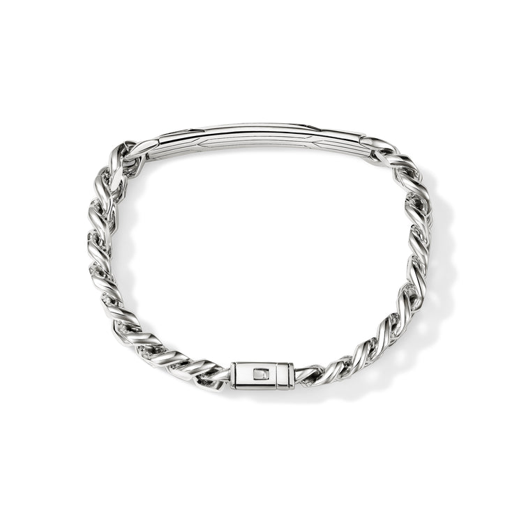 Icon 50 Silver Curb Link Station Bracelet by John Hardy