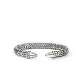 Spear 50 Silver Diamond Pave Flex Cuff by John Hardy
