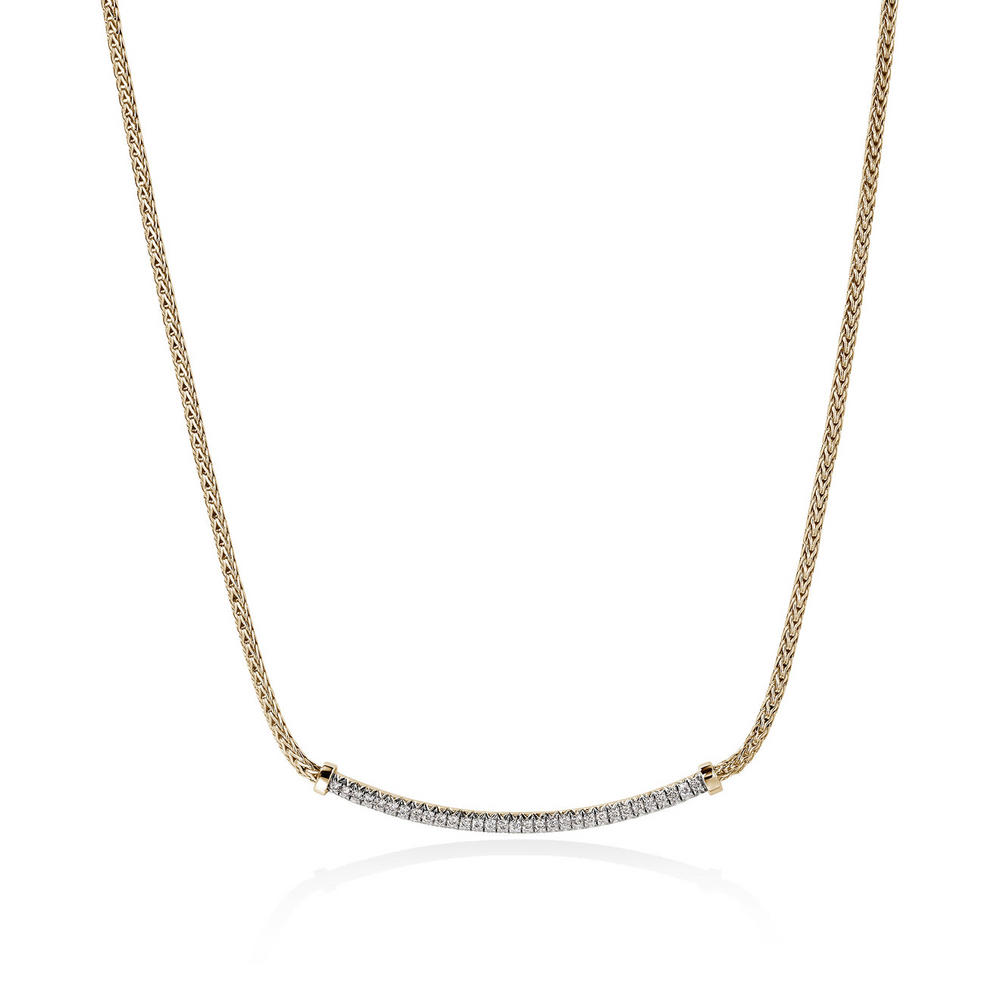 JH Essentials 14K Yellow Gold Diamond Pave Necklace by John Hardy